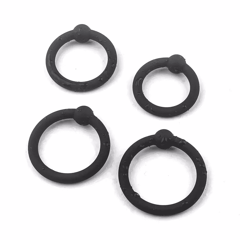 Silicone cock ring set