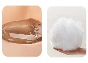 MTF breast prosthesis filling materials