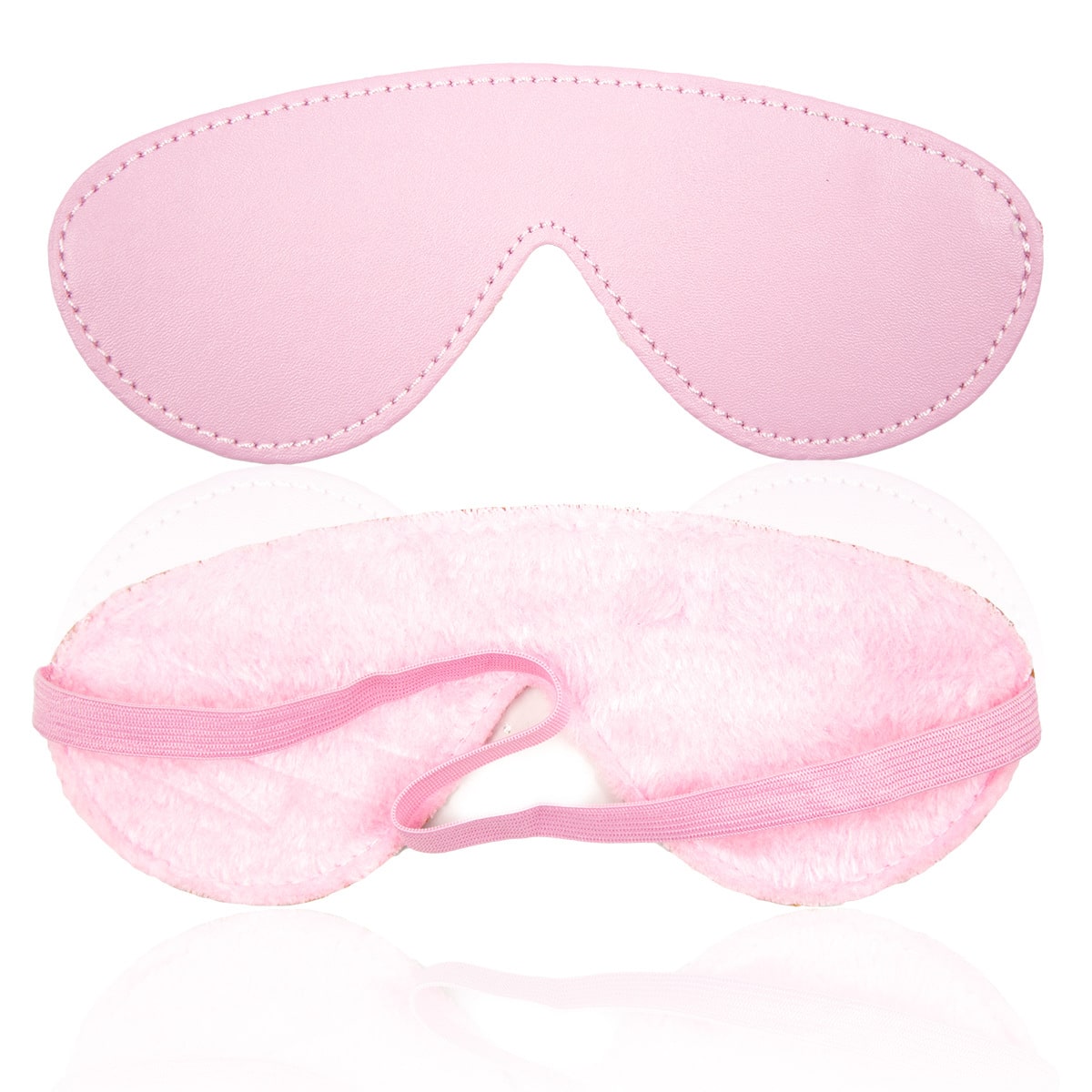pink bound leather blindfold