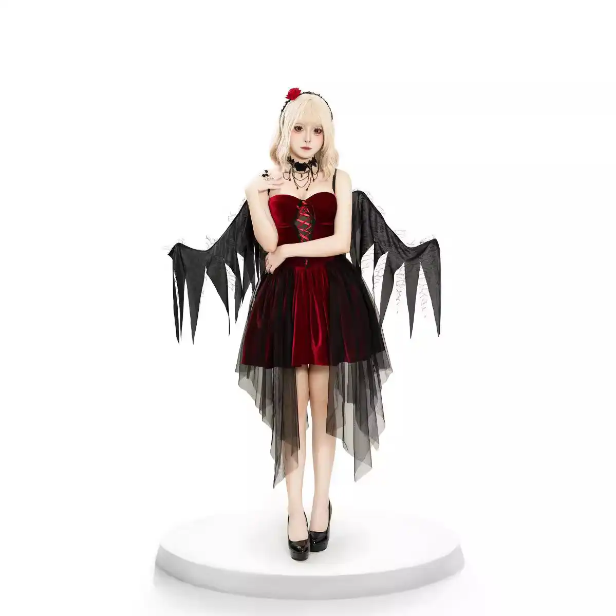 Red sexy angel Halloween costume
