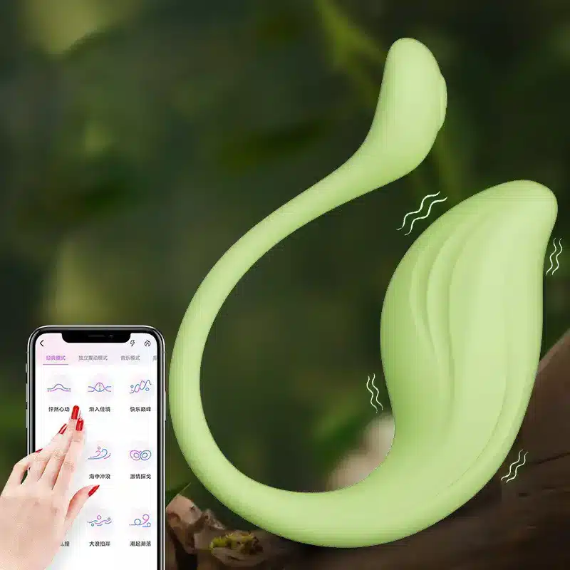 Green app-controlled wearable vibrator
