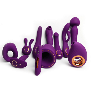10 pcs purple vibrators set