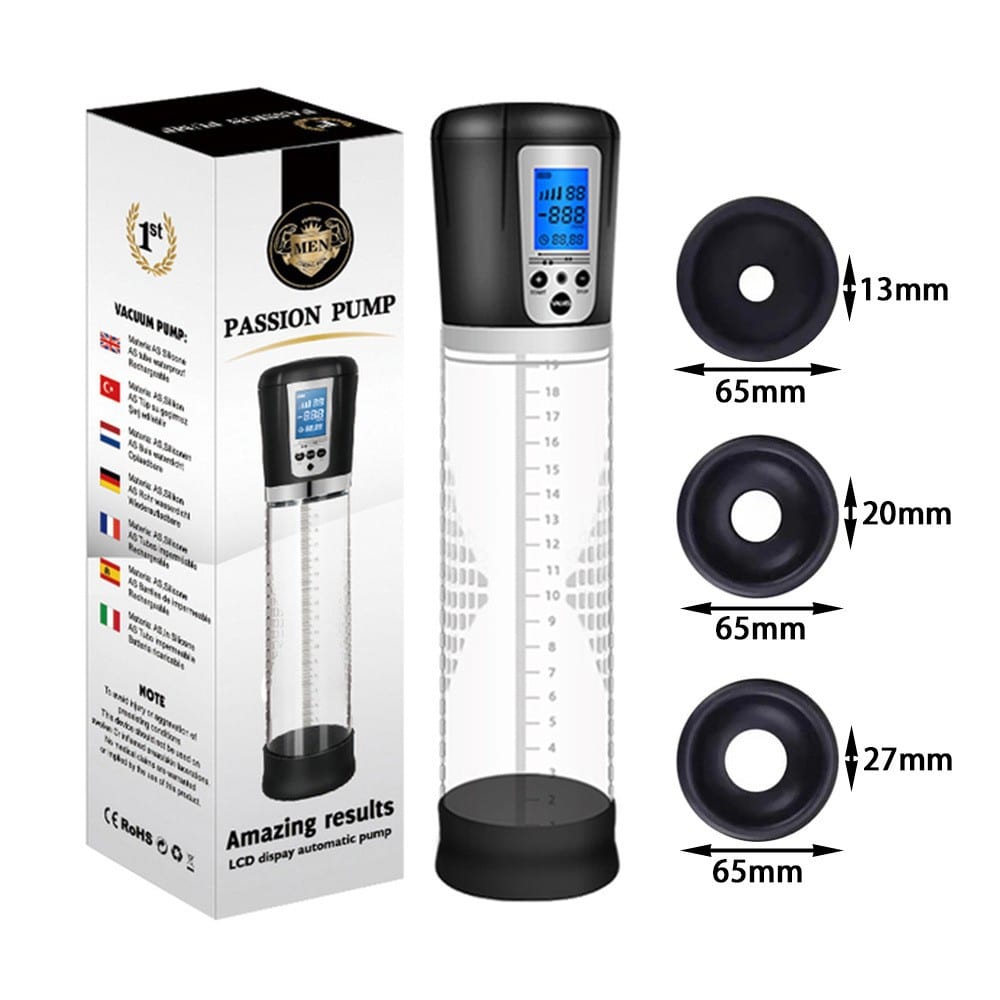 Premium LED Rechargeable Penis Pump