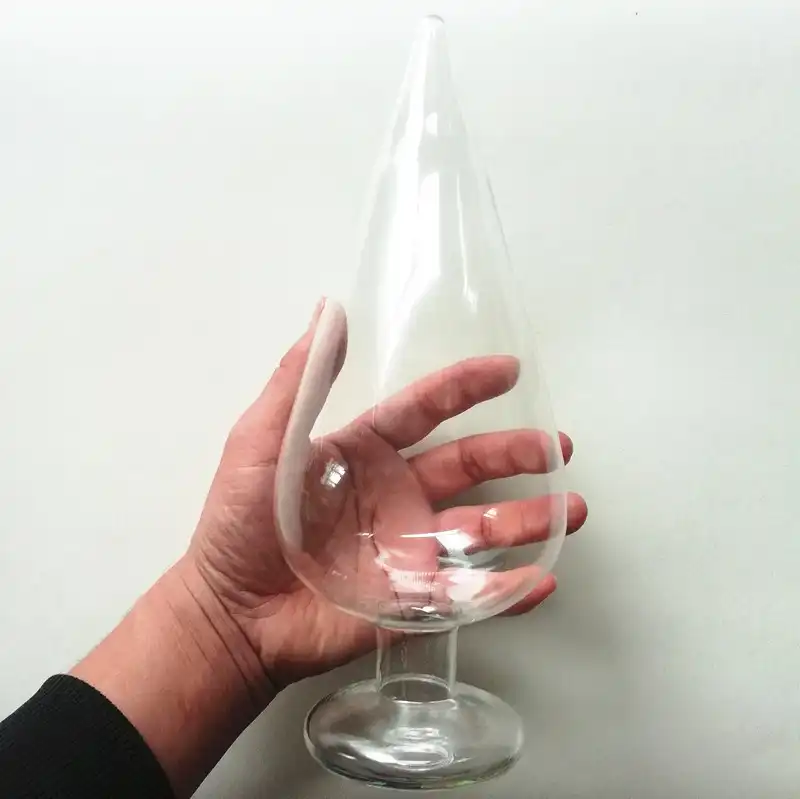 Transparent hollow large glass butt plug for gay