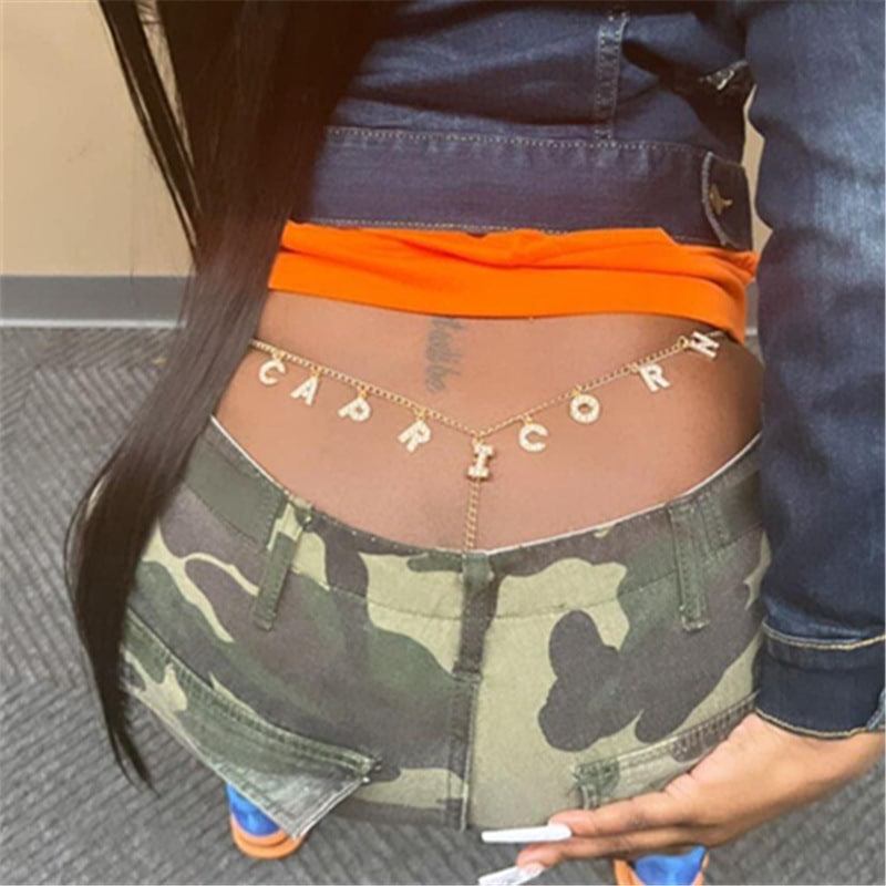 G String Panty with Waist Chain