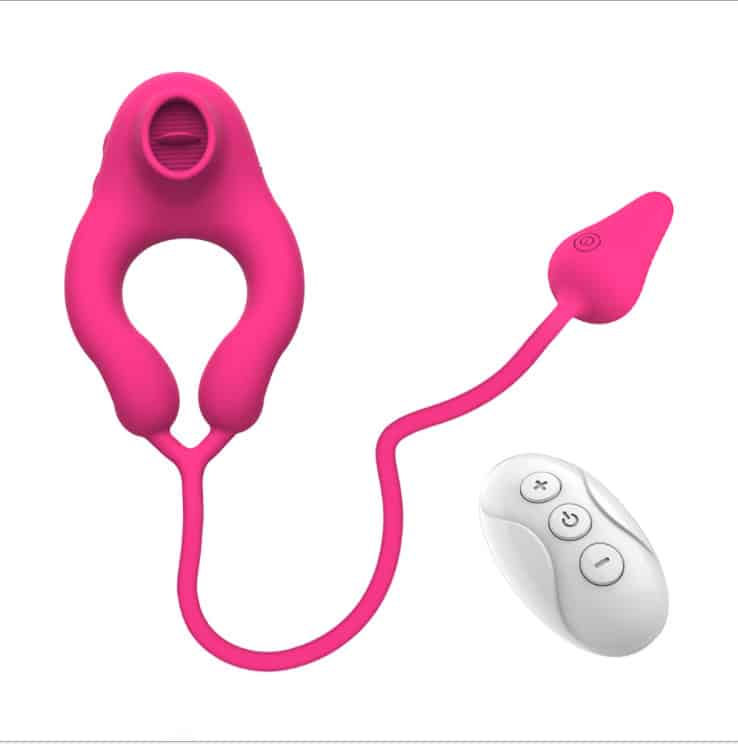 Vibrating cock ring for couple sex