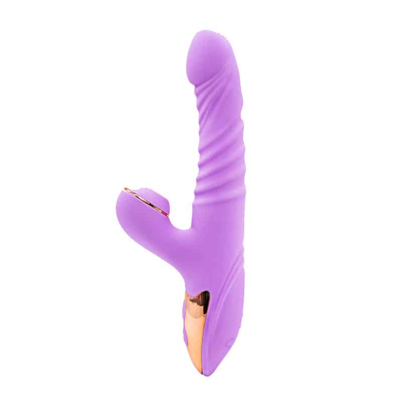 Thrunsting dildo sucking vibrator