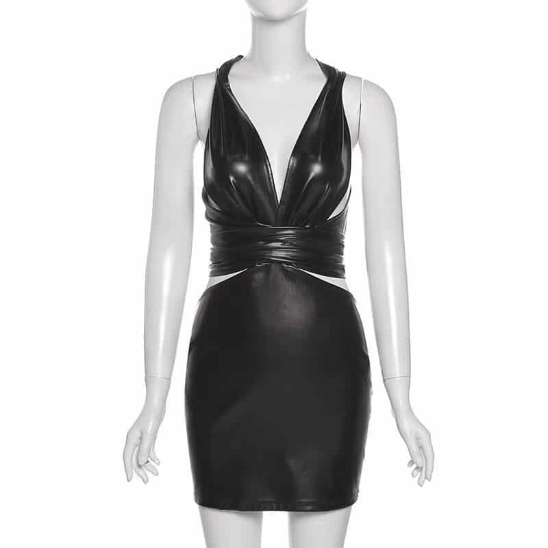 Wet Look Wild Night Dress