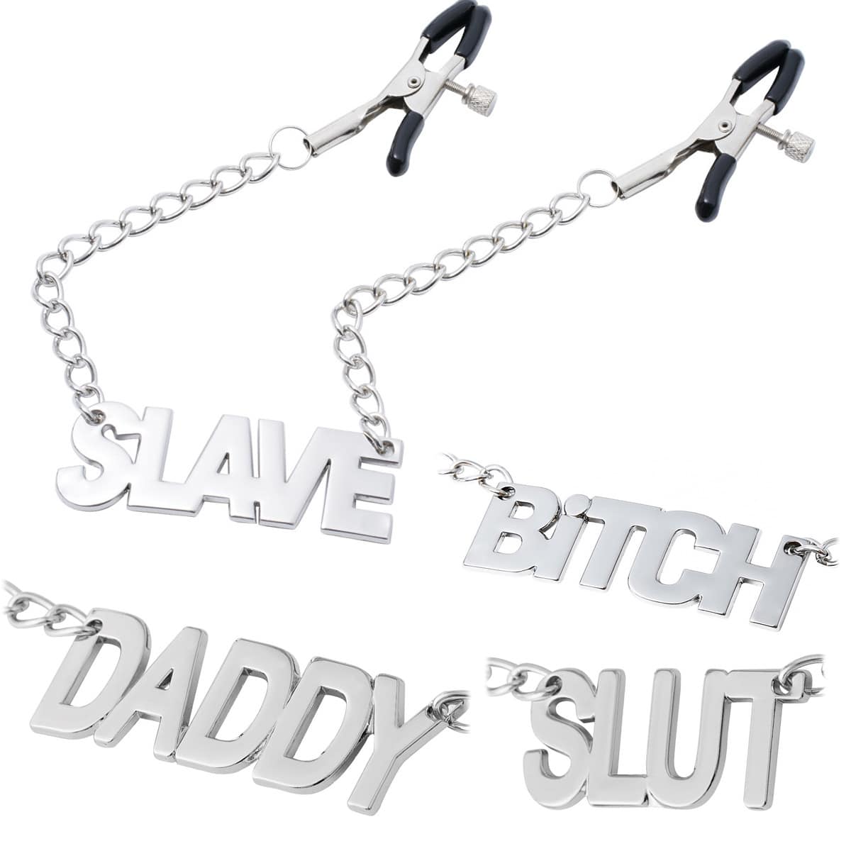 nipple clamps with dirty words