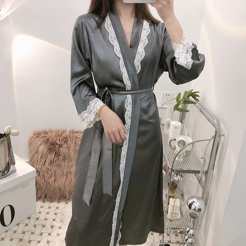 Long Grey Nightgown
