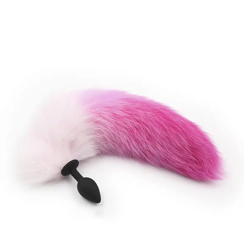 Pink small butt plug tail for gay