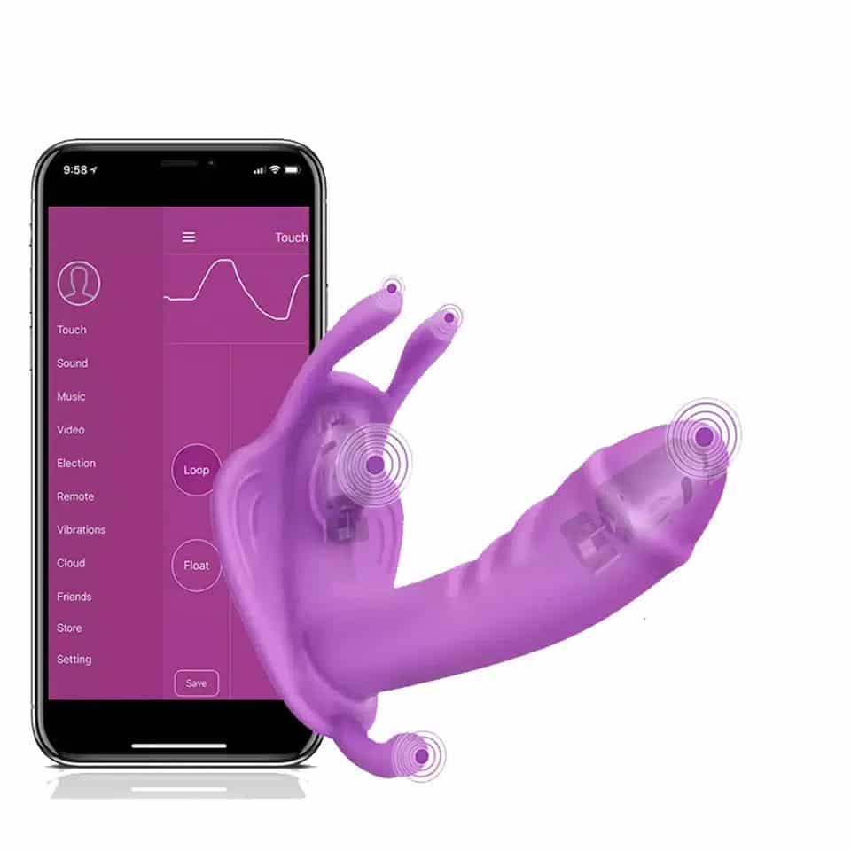 App control butterfly vibrator