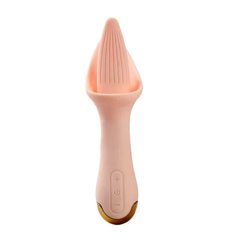 Silicone tongue licking vibrator