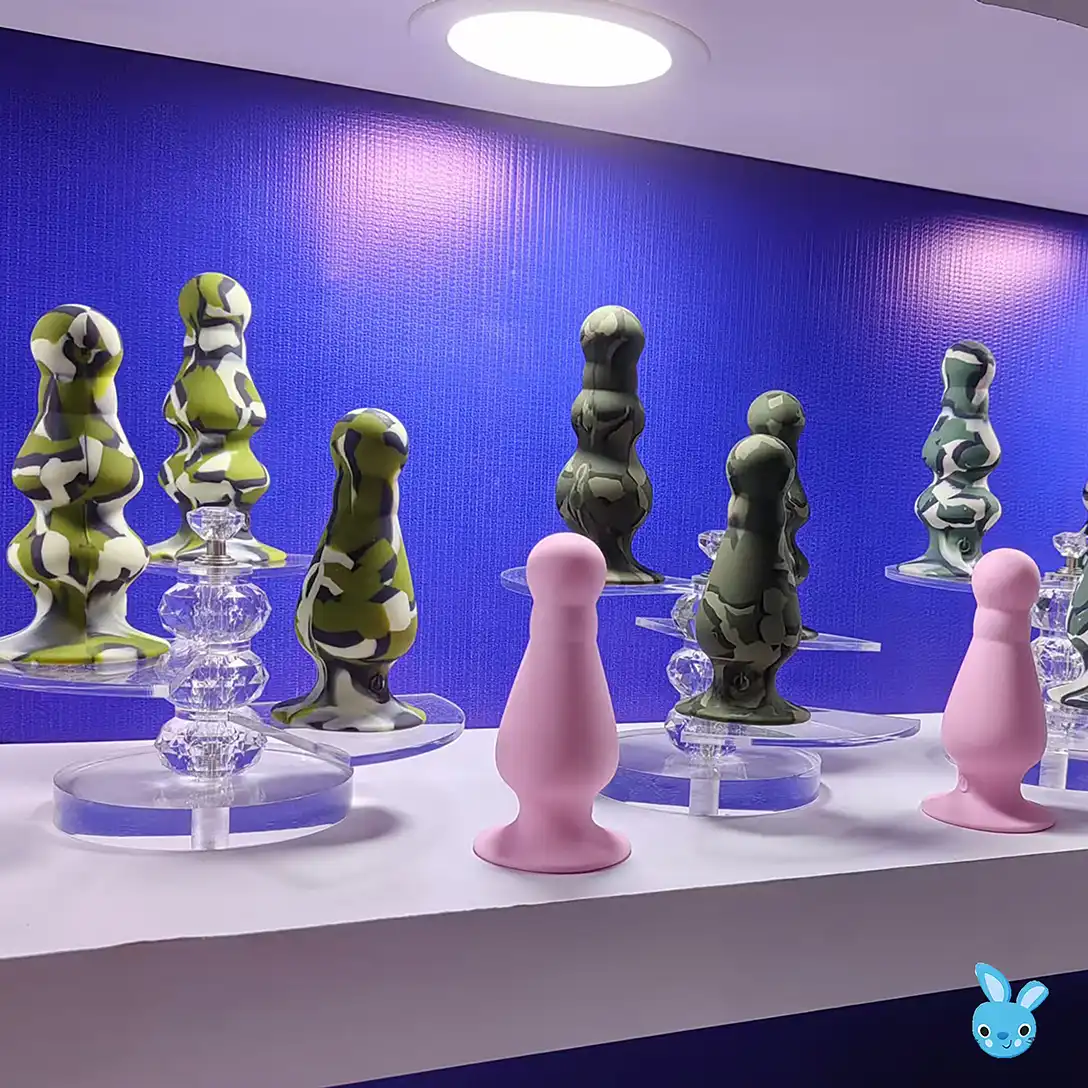 silicone anal plug show