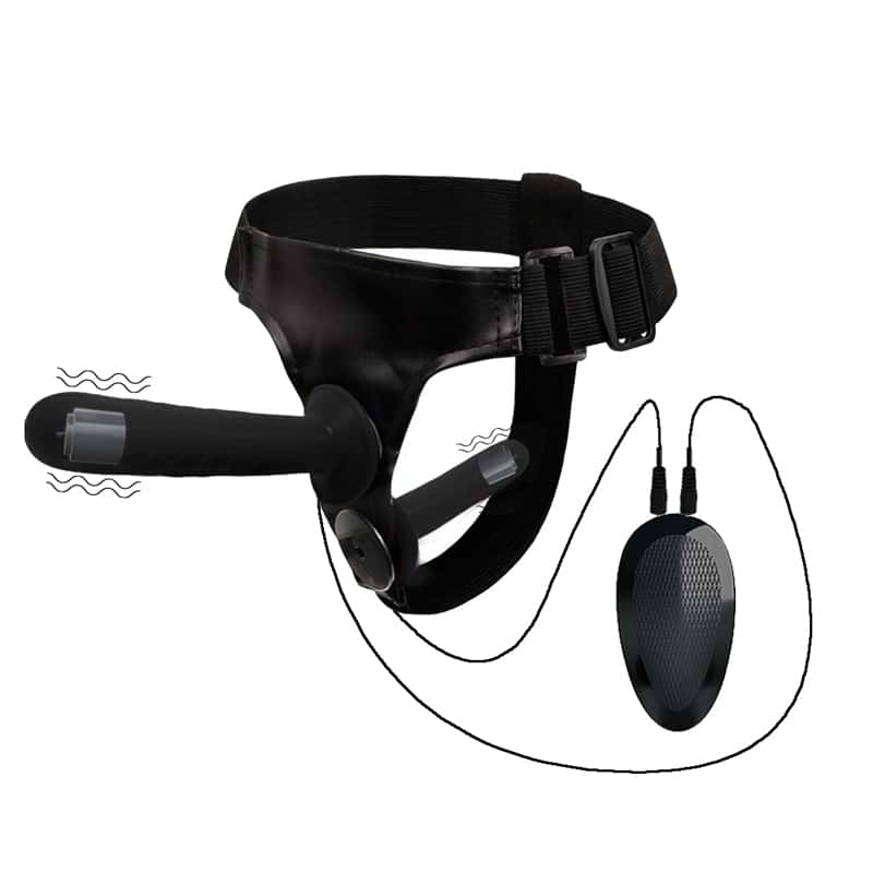 Vibrating Double Dildo Strap On