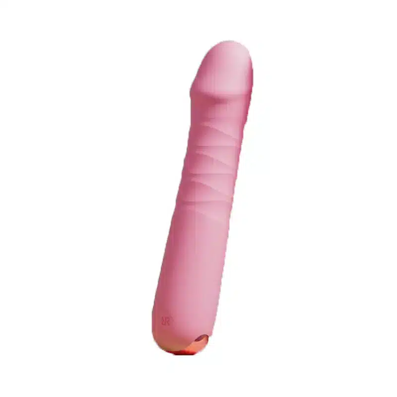 Pink telescopic small dildo vibrator