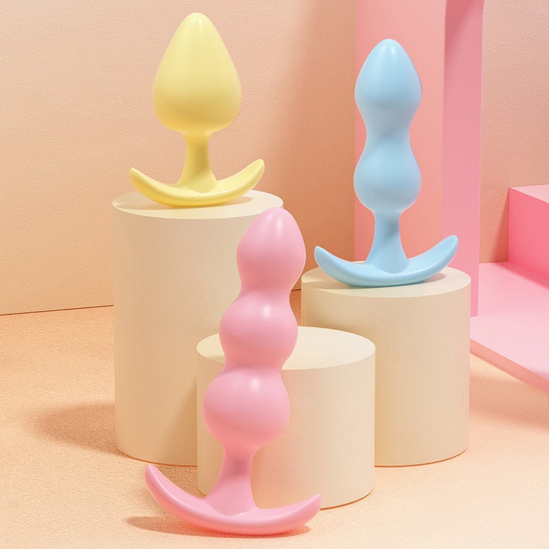 cheap silicone butt plug set