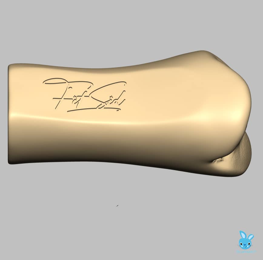 Customized signature on pocket pussy