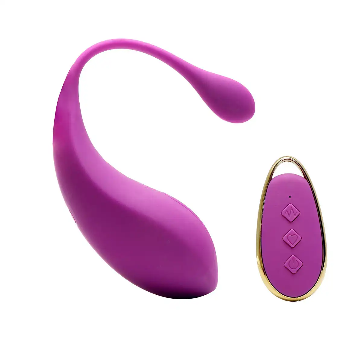 Purple wearable remote vibrator