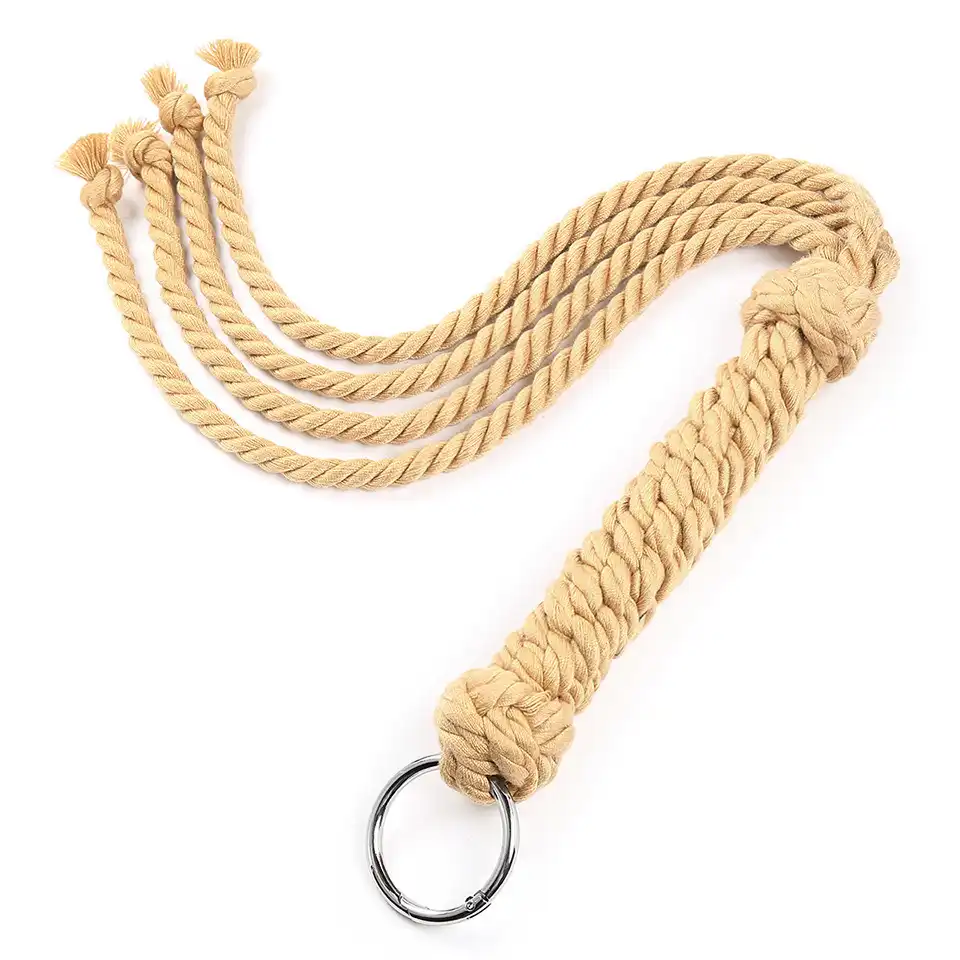 Braided leather flogger