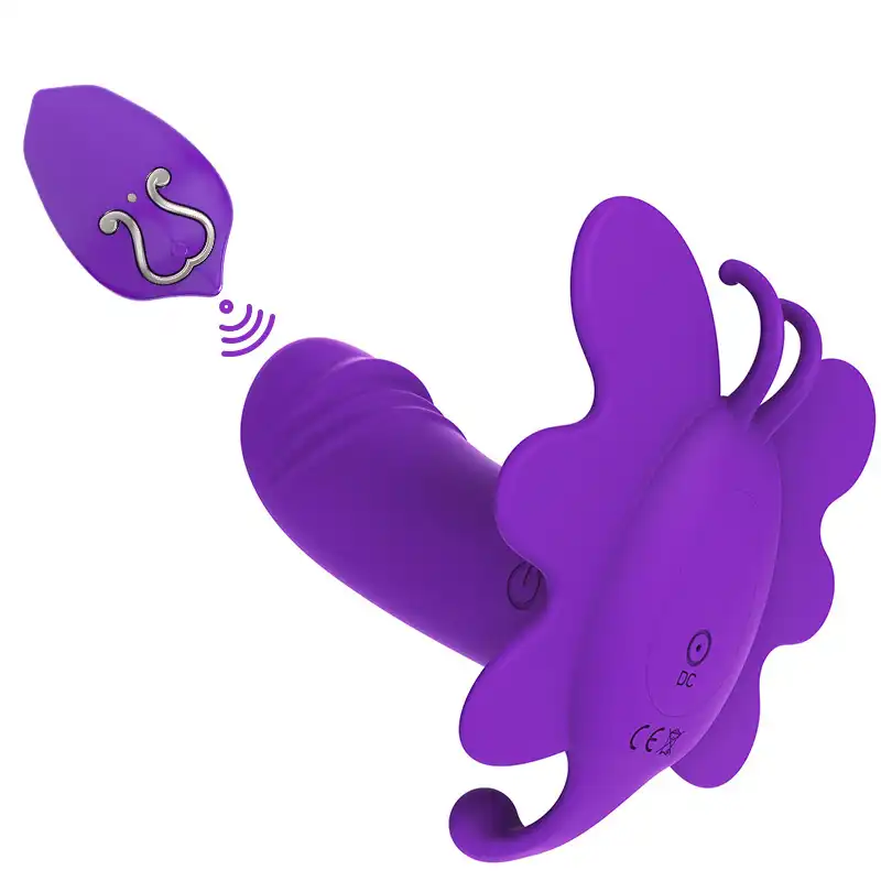 Purple remote butterfly vibrator