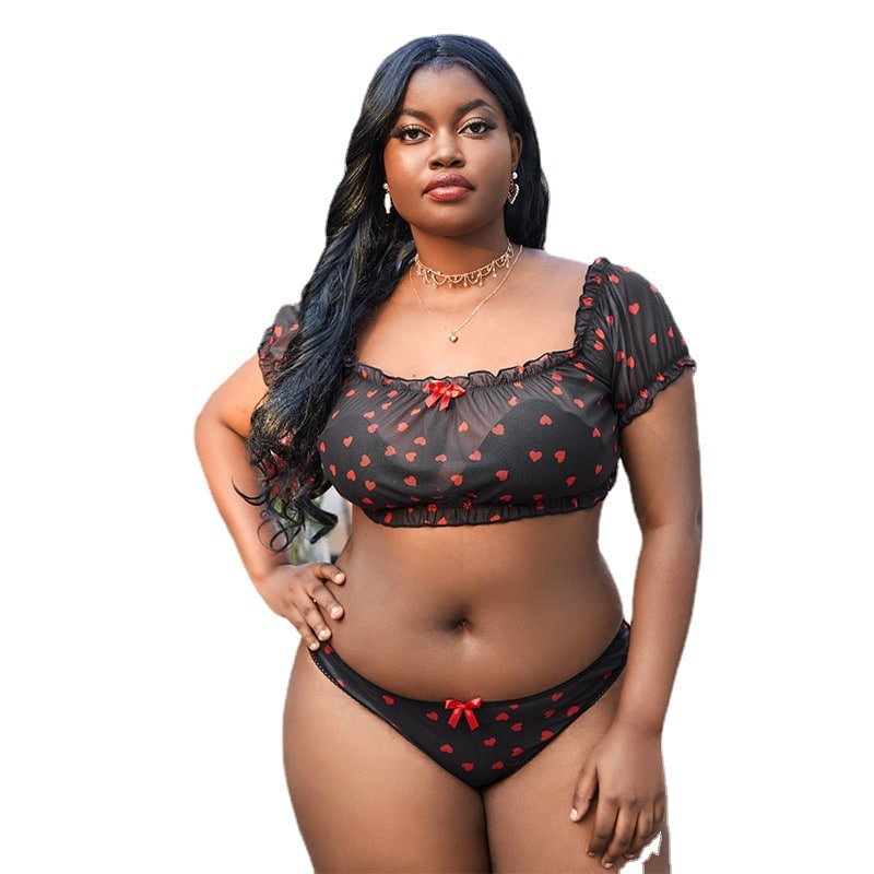 Plus Size Love Bra Set